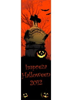 Baner halloween GROBOWIEC -125cm x 38cm