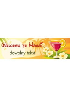 Baner hawajski ALOHA personalizowany