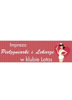 Baner IMPREZA LEKARSKA -125cm x 38cm