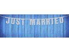 Girlanda lubna JUST MARRIED srebrna 1.7m