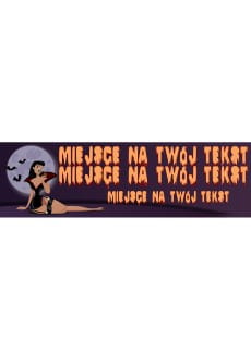 Baner na Halloween 5 - 125cm x 38cm