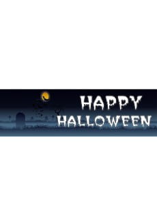 Baner na Halloween 8 - 125cm x 38cm