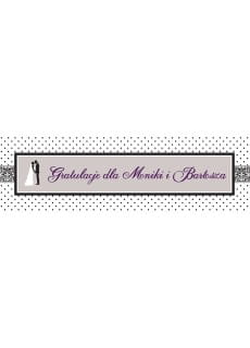 Baner PARA dekoracja sali weselnej - 125cm x 38cm