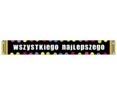 Baner urodzinowy WSZYSTKIEGO NAJLEPSZEGO 120x15cm