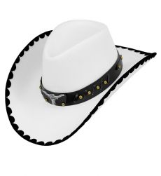 Bia�y kapelusz kowbojski RODEO