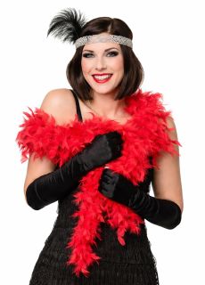 Boa z pi�r czerwone LATA 20 (190cm)