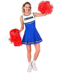 Niebieski kostium CHEERLEADERKI - L