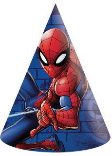 Czapeczki urodzinowe SPIDERMAN (6szt.)