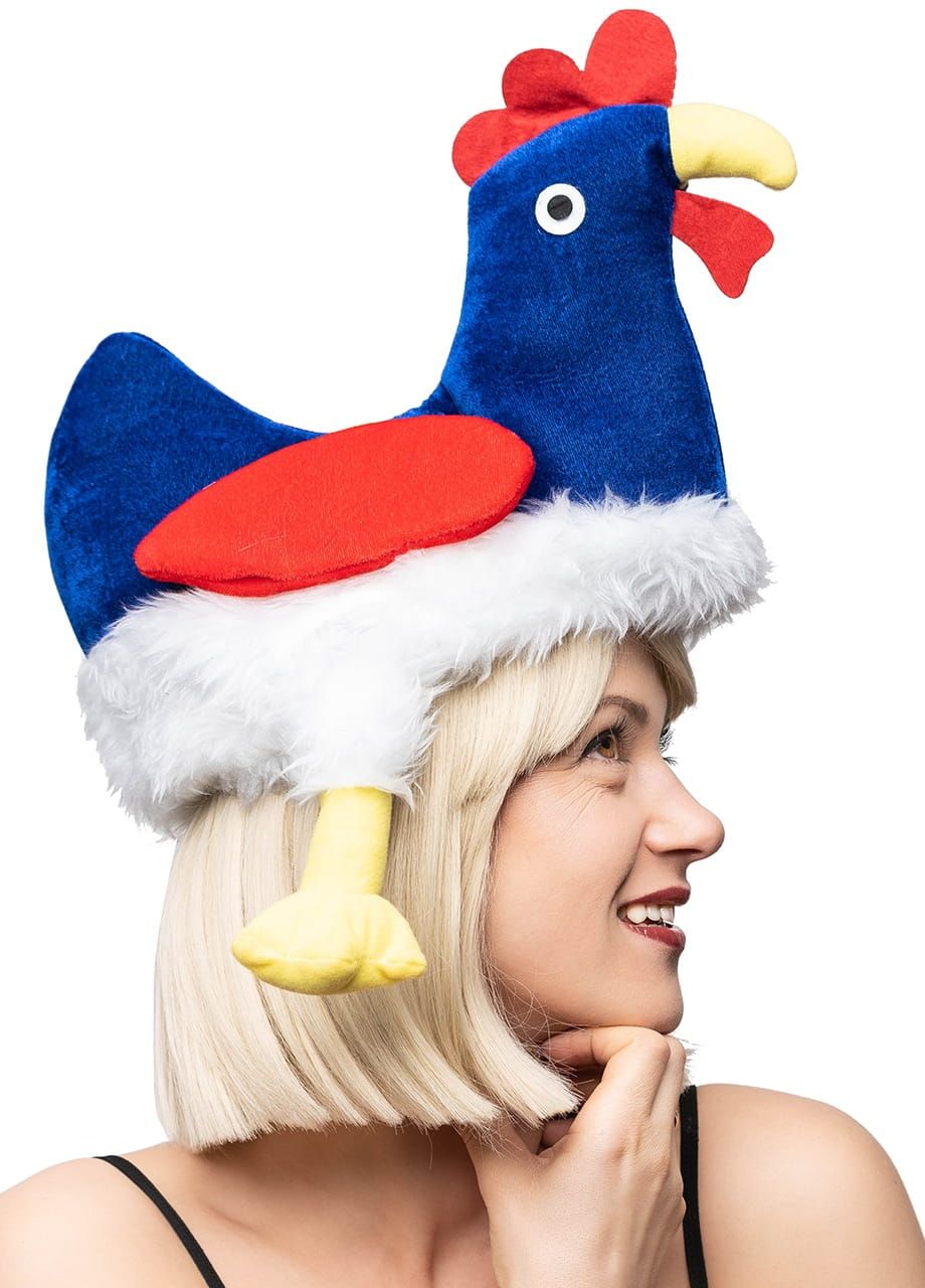 Śmieszna czapka KURA przebranie na Animal Party