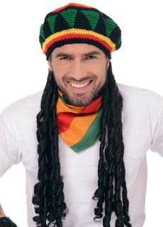 Czapka RASTA dredy peruka