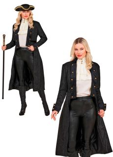 Czarny P�ASZCZ WIKTORIA�SKI piracki - S