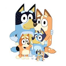 Dekoracja kartonowa BLUEY urodziny