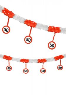 Dekoracja na 50 urodziny dekoracja urodzinowa ZNAK 50 (4m)