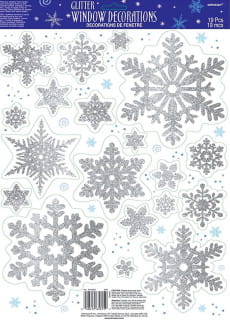 Dekoracja okna PATKI SNIEGU (45.7cm x 30.5cm) 
