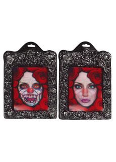 Dekoracja �cienna obraz czerwony Brzydka PANI dekoracje halloween dekoracje na halloween ozdoby na halloween