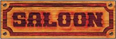 Dekoracja cienna tabliczka SALOON