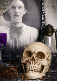 Dekoracja na Halloween SZTUCZNA CZASZKA