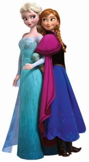 Dekoracja kartonowa ANNA &  ELSA Kraina Lodu