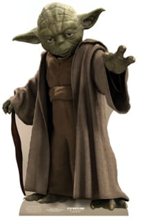 Dekoracja kartonowa YODA Gwiezdne Wojny