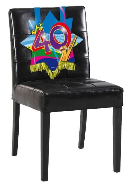 Dekoracja krzesła 40 URODZINY