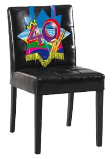 Dekoracja krzesa 40 URODZINY