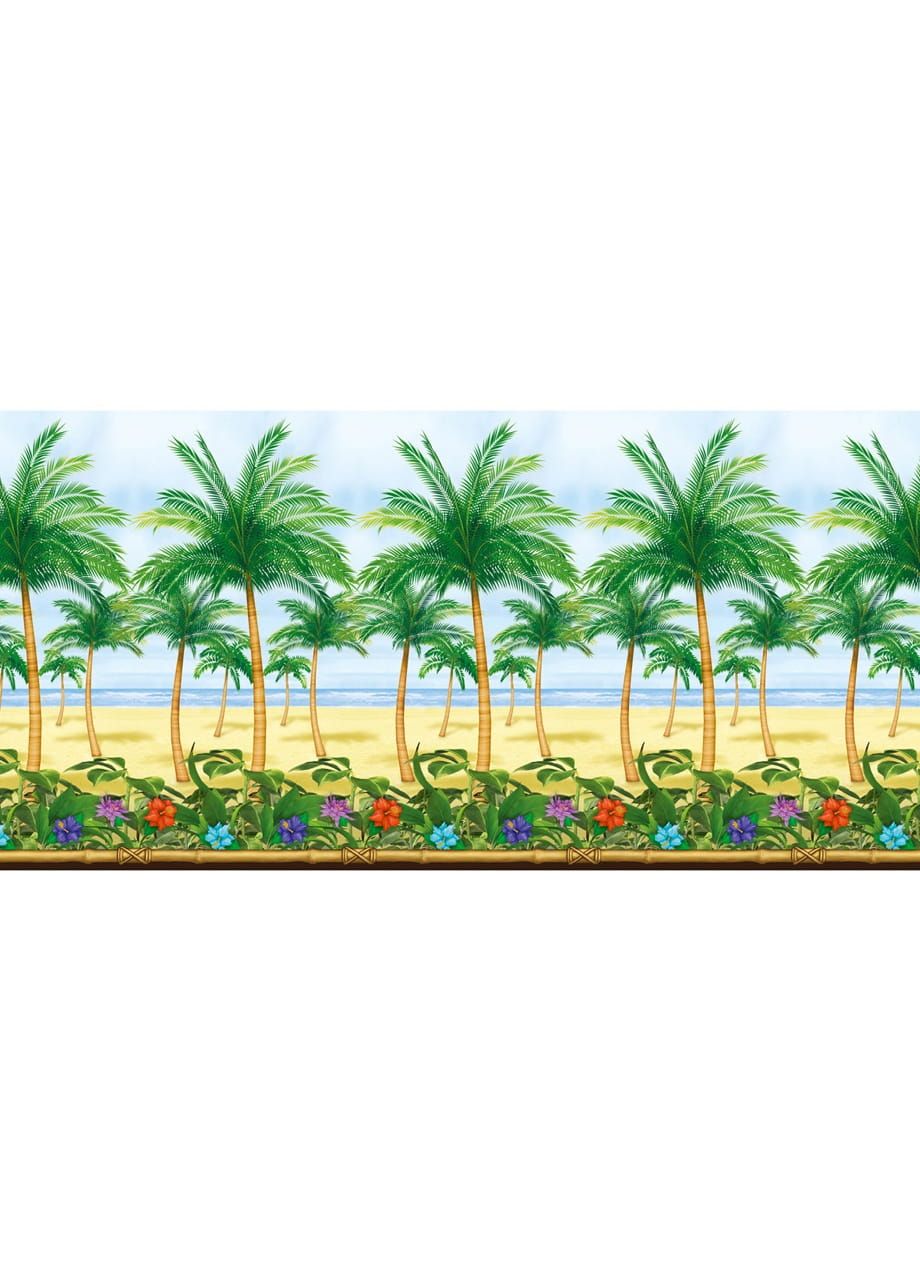 Dekoracja ścienna hawajska PALMY (1.2m x 12.2m) 