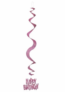 Dekoracja wiszca HAPPY BIRTHDAY swirl