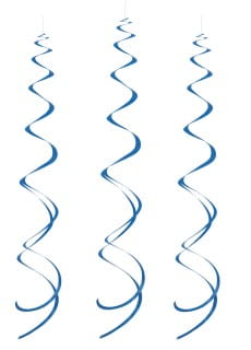 Dekoracja wiszca SWIRL granatowa (8szt.)