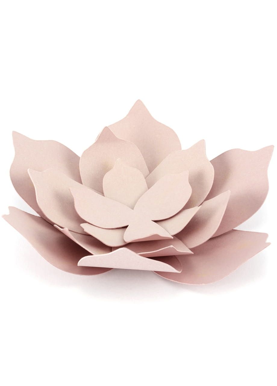 Dekoracje papierowe LILIE (3szt.) pudrowy róż
