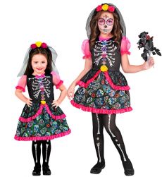Str�j dzieci�cy La Catrina DIA DE LOS MUERTOS - 104cm