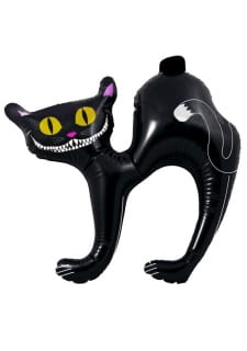 Dmuchany CZARNY KOT dekoracja na Halloween