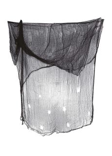 Du�a czarna zas�ona - dekoracja na Halloween