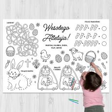 Du�a KOLOROWANKA WIELKANOCNA personalizowana