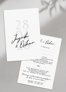 Eleganckie zaproszenia lubne z personalizacj