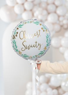Foliowy balon na CHRZCINY 45 cm