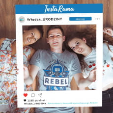 Foto ramka INSTA RAMA personalizowana ramka do fotobudki