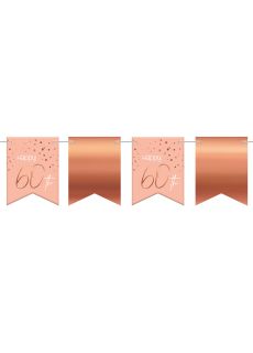 Girlanda urodzinowa 60 URODZINY Elegant Blush