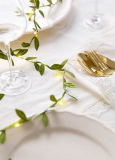 �wiec�ca girlanda LI�CIE dekoracja sto�u led girlanda led lampki dekoracyjne girlanda li�cie