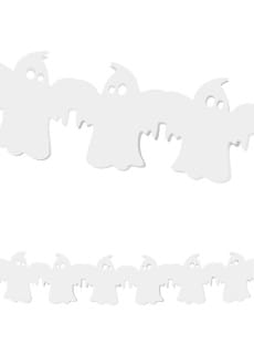 Girlanda papierowa na Halloween DUSZKI 3m