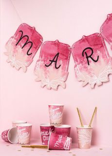 Girlanda personalizowana BABY SHOWER GIRL girlanda z wasnym napisem 17-24 znaki