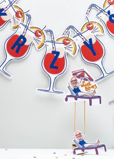 Girlanda personalizowana EMERYTURA dekoracja na imprez emerytaln 17-24 znaki