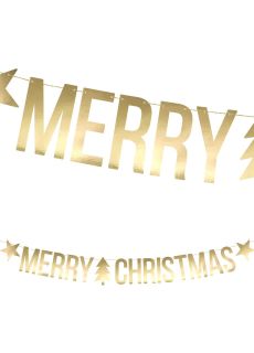 Girlanda witeczna MERRY CHRISTMAS dekoracja wiszca (150cm) 