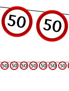 Girlanda urodzinowa na 50 urodziny ZNAK