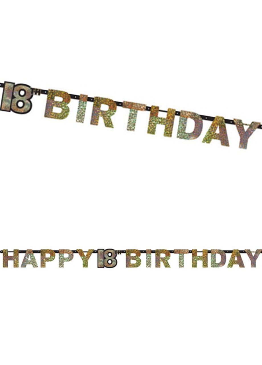 Girlanda urodzinowa na 18 HAPPY BIRTHDAY 
