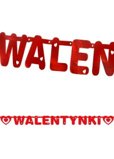 Girlanda WALENTYNKI baner walentynkowy