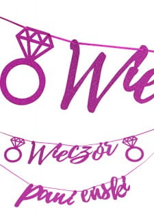 Girlanda NAPIS WIECZR PANIESKI rowy
