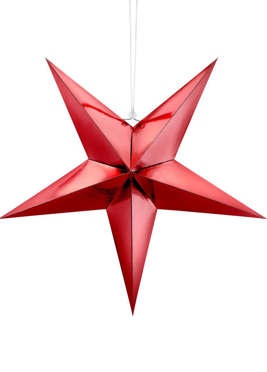 Gwiazda papierowa czerwona 70cm