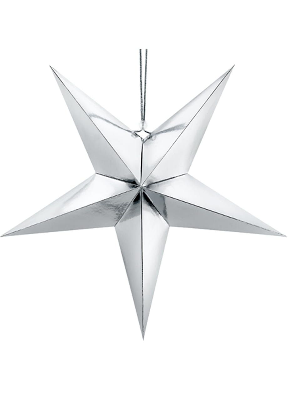 Gwiazda papierowa srebrna 70cm