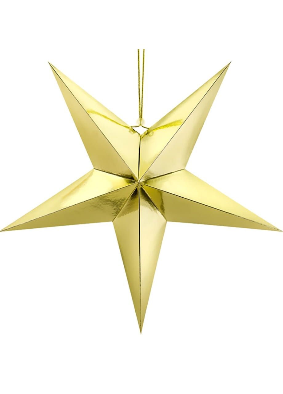 Gwiazda papierowa złota 70cm