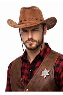 Kapelusz BR�ZOWY kowbojski